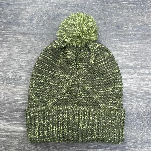 Nixon Julian Pom Beanie, olive/volt - Picture 5 of 5